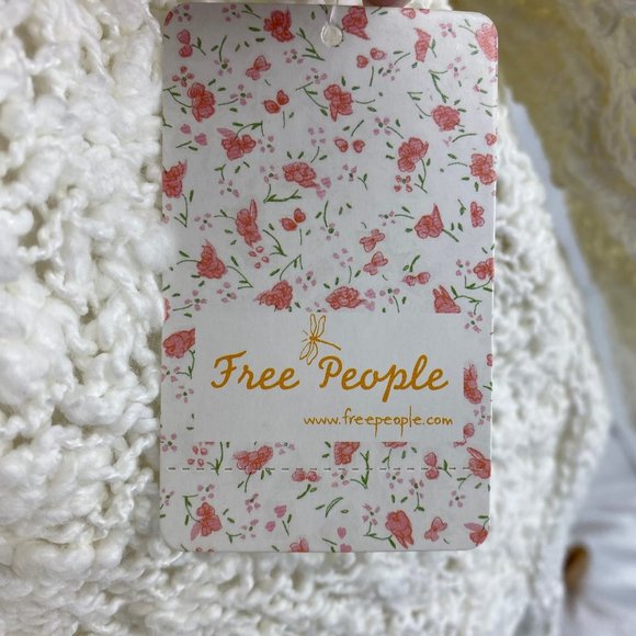 Free People White Off-the-Shoulder Sweater | Long Sleeve Pullover - Picture 4 of 6